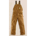 Carhartt Duck Zip-To-Thigh Bib Unlined Overalls